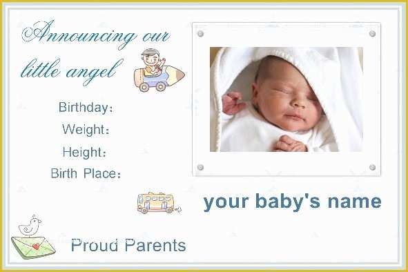 Birth Announcement Template Free Printable Of Very Good Photo tool & Nice Photo Templates Babycenter