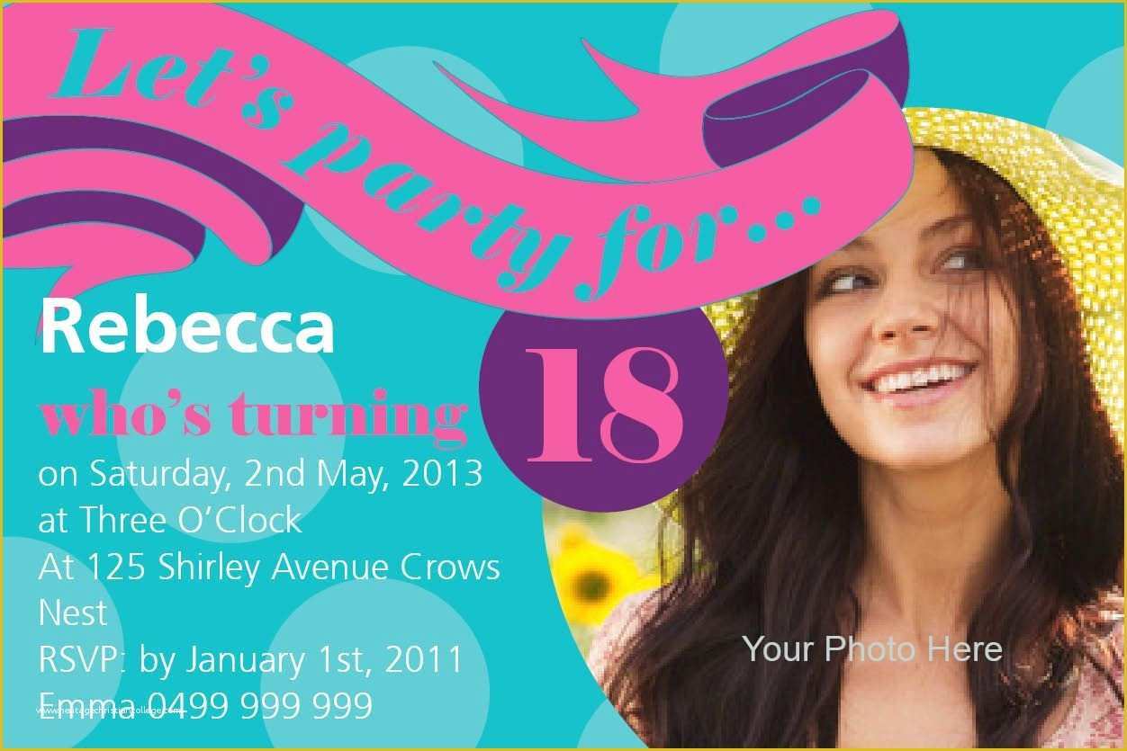 Birthday Invitation Templates Free Download Of 18th Birthday Invitation Templates Free