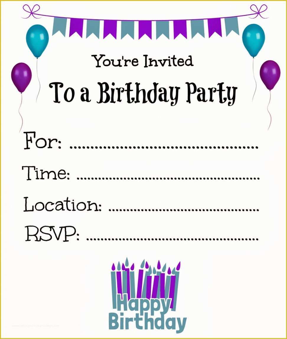 Birthday Invitation Templates Free Download Of Birthday Invitation Templates Birthday Invitation