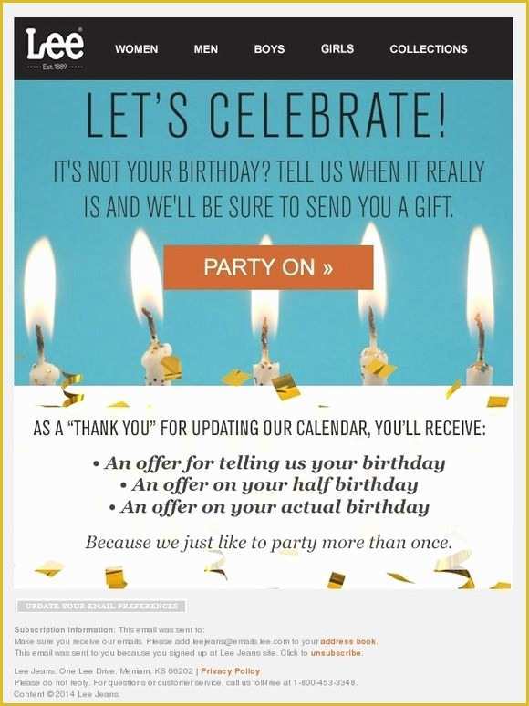 Birthday Newsletter Template Free Of 17 Best Images About Emails Birthday On Pinterest