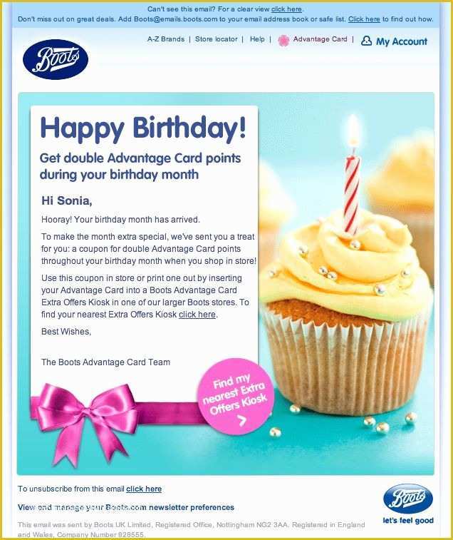 Birthday Newsletter Template Free Of 29 Best Images About Birthday Emails On Pinterest