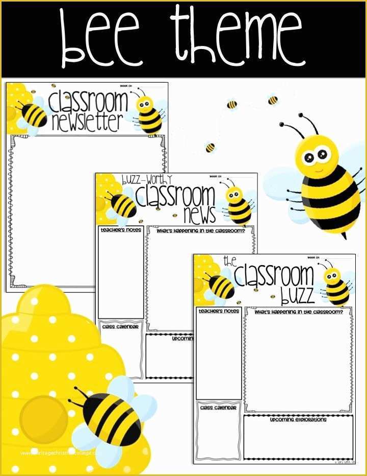 Birthday Newsletter Template Free Of 91 Best Images About Bee themed Classroom On Pinterest