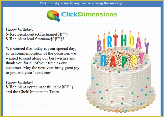 Birthday Newsletter Template Free Of Creating Automated and Personalized Birthday Emails