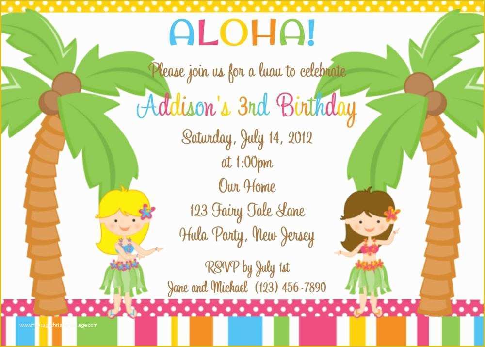 Birthday Party Invitations for Kids Free Templates Of 18 Birthday Invitations for Kids – Free Sample Templates