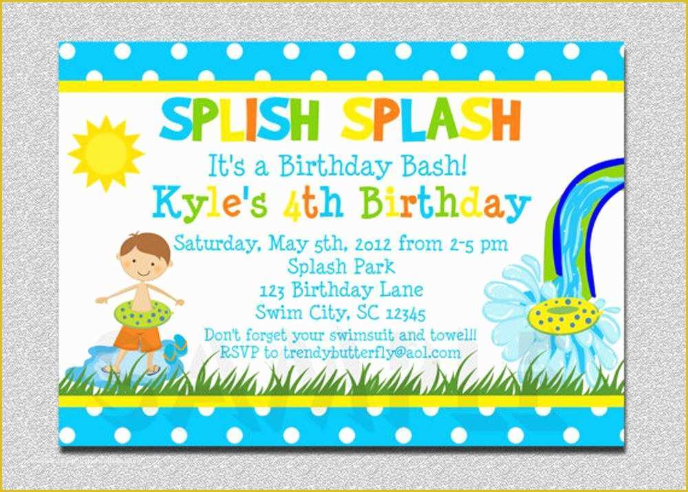 Birthday Party Invitations for Kids Free Templates Of 18 Birthday Invitations for Kids – Free Sample Templates