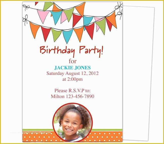 Birthday Party Invitations for Kids Free Templates Of 23 Best Images About Kids Birthday Party Invitation