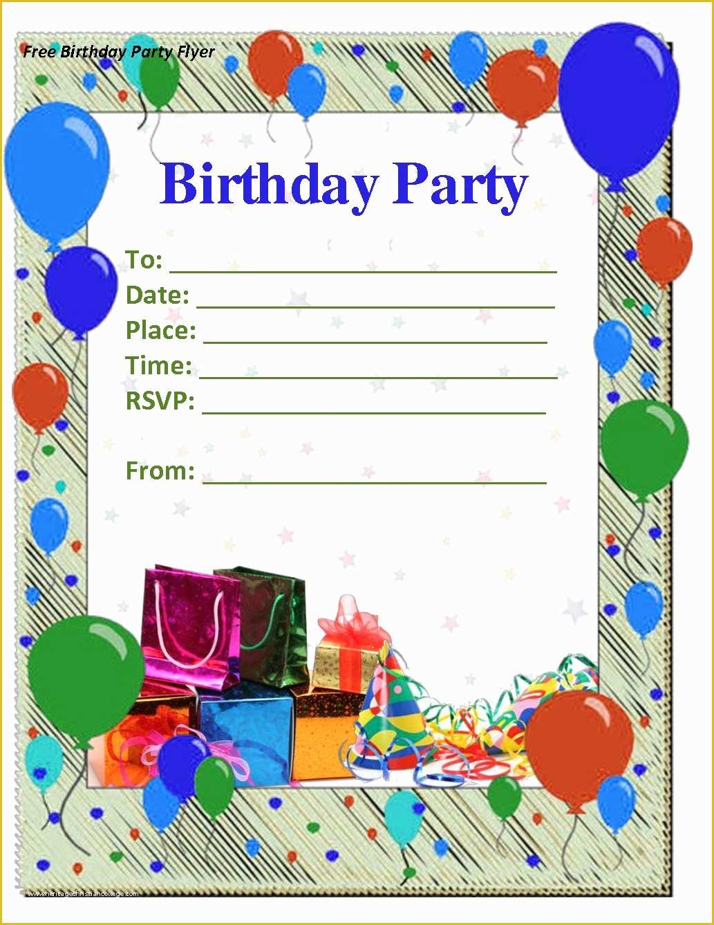 Birthday Party Invitations for Kids Free Templates Of 50 Free Birthday Invitation Templates – You Will Love
