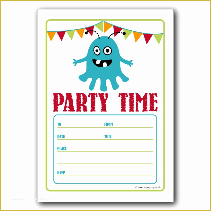 Birthday Party Invitations for Kids Free Templates Of Free Birthday Party Invitation Templates for Word