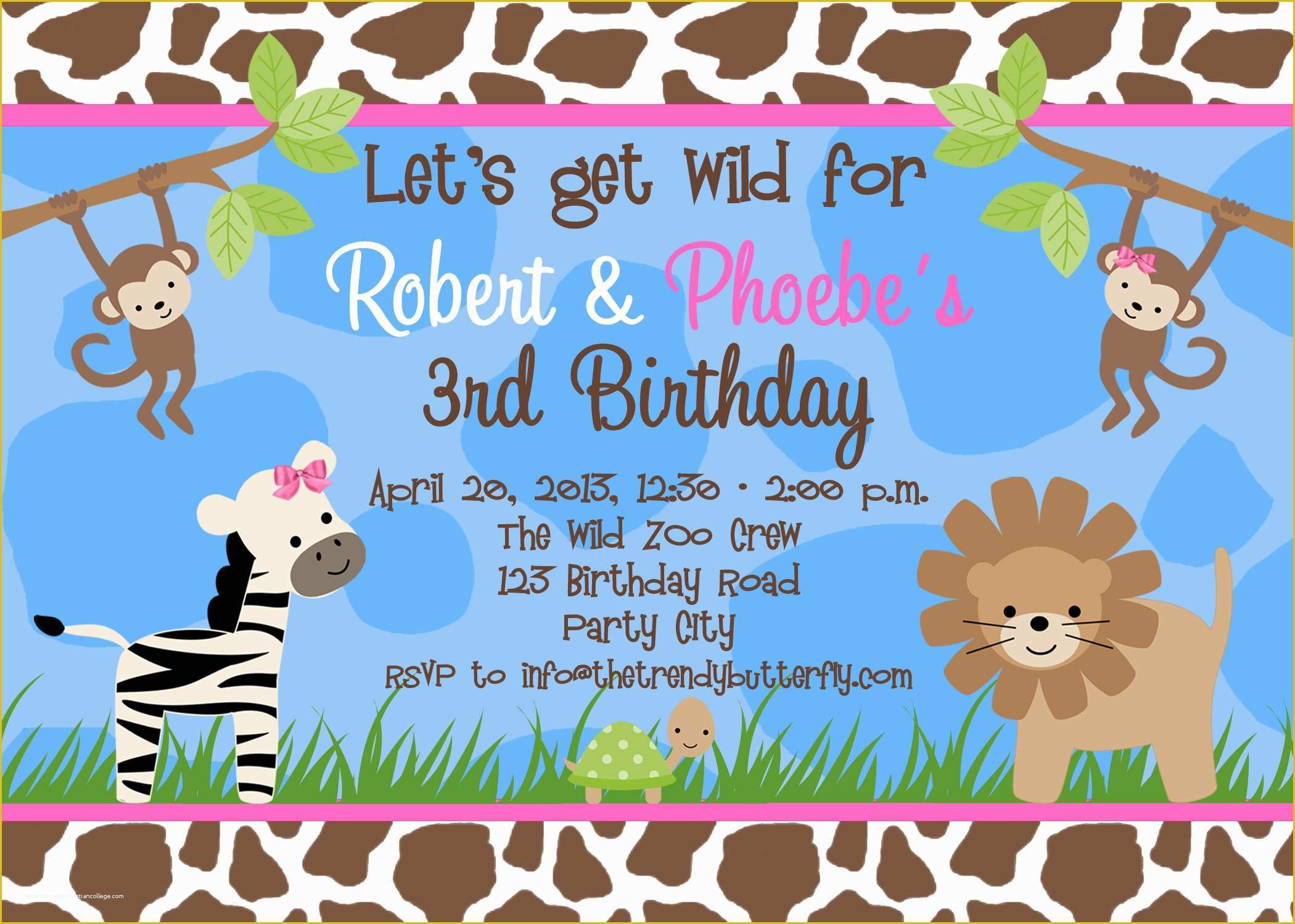 Birthday Party Invitations for Kids Free Templates Of Free Birthday Party Invitation Templates