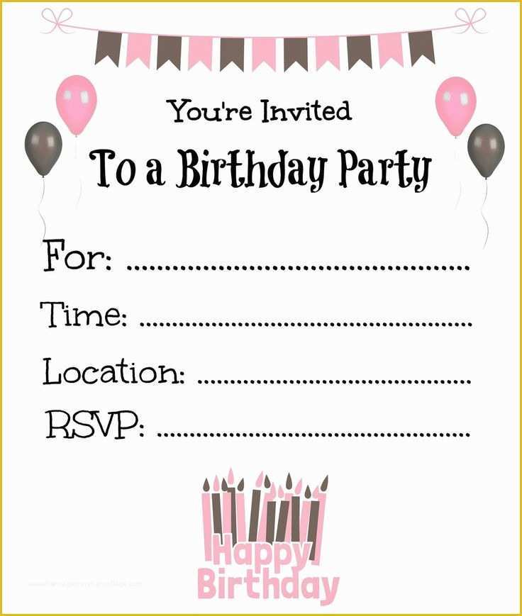 Birthday Party Invitations for Kids Free Templates Of Free Printable Birthday Invitations for Kids Birthday
