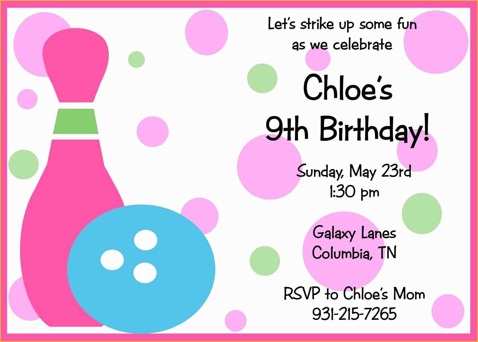 Birthday Party Invitations for Kids Free Templates Of Free Printable Birthday Invitations Templates