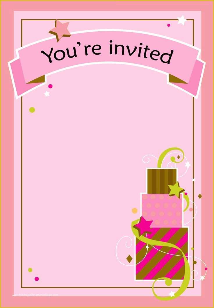 Birthday Party Invitations for Kids Free Templates Of Free Printable Girl Fun Birthday Invitation
