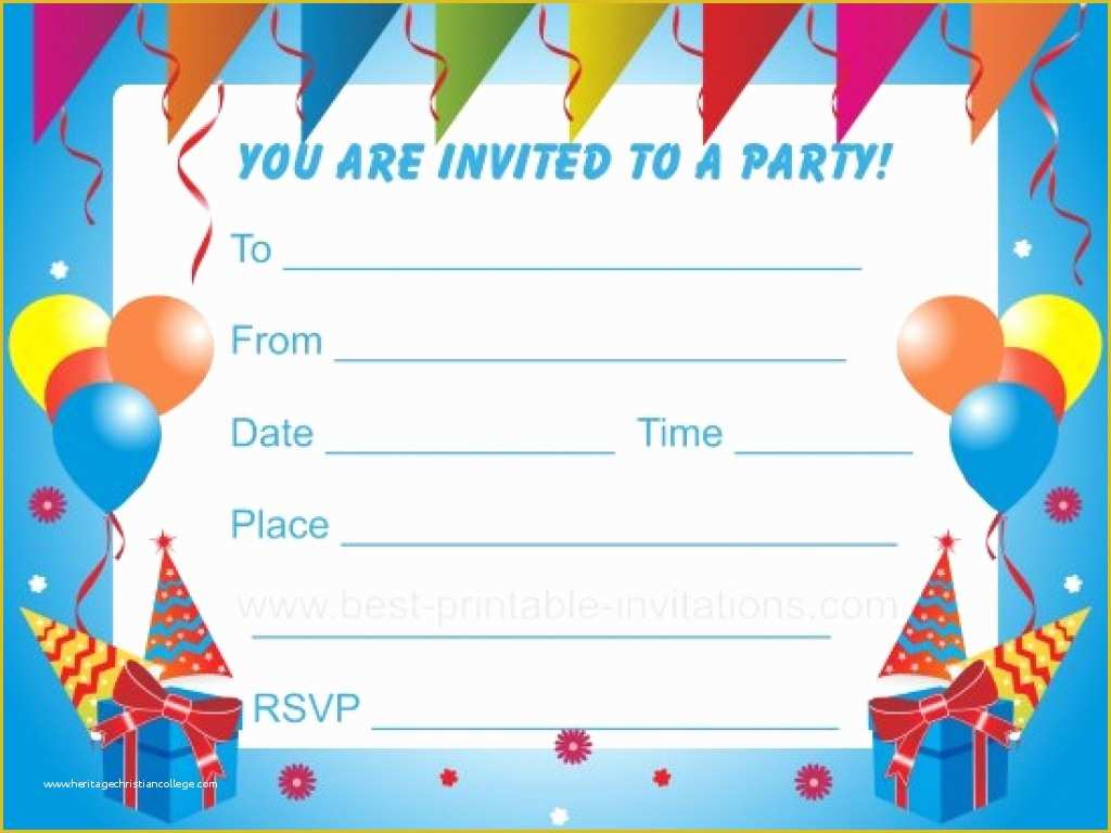 Birthday Party Invitations for Kids Free Templates Of Kids Birthday Party Invitation Templates Free