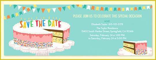 Birthday Party Save the Date Templates Free Of Invitations Free Ecards and Party Planning Ideas From Evite