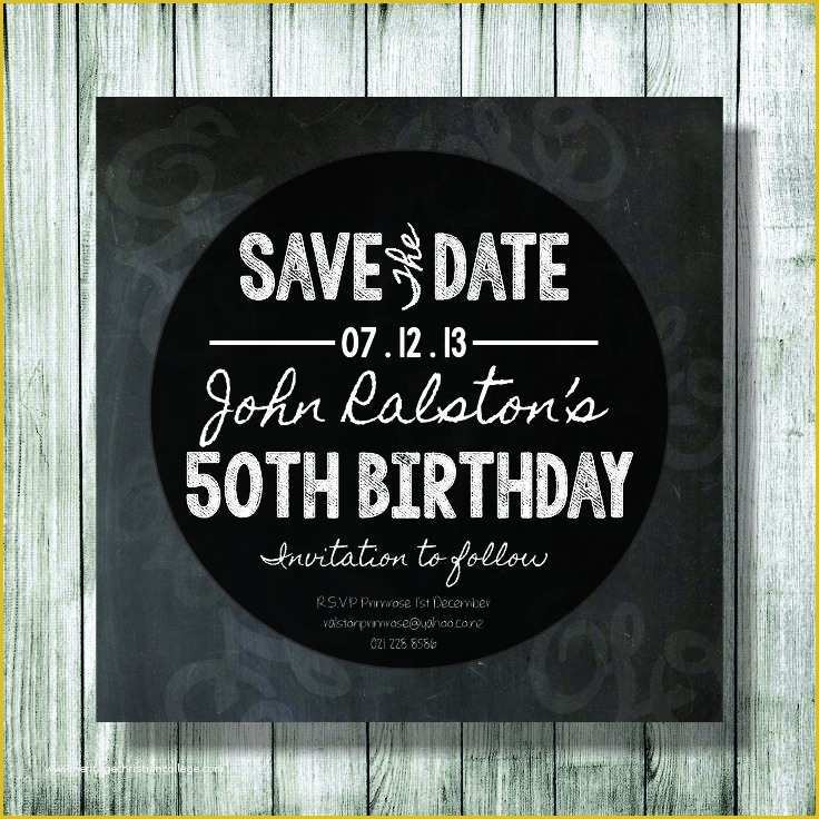 Birthday Party Save the Date Templates Free Of Save the Date Birthday Imvitation Designed by Shayden