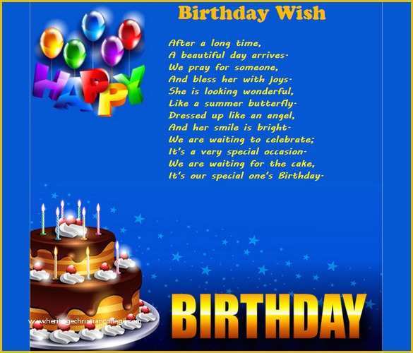 Birthday Wishes Templates Free Download Of 11 Birthday Email Templates Free Sample Example
