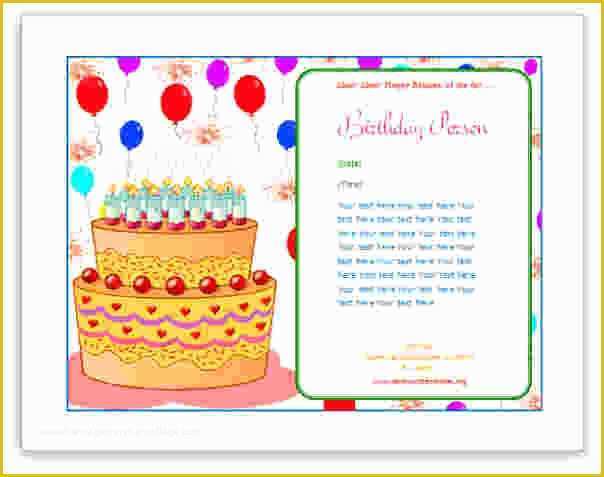 Birthday Wishes Templates Free Download Of 5 Word Birthday Card Template