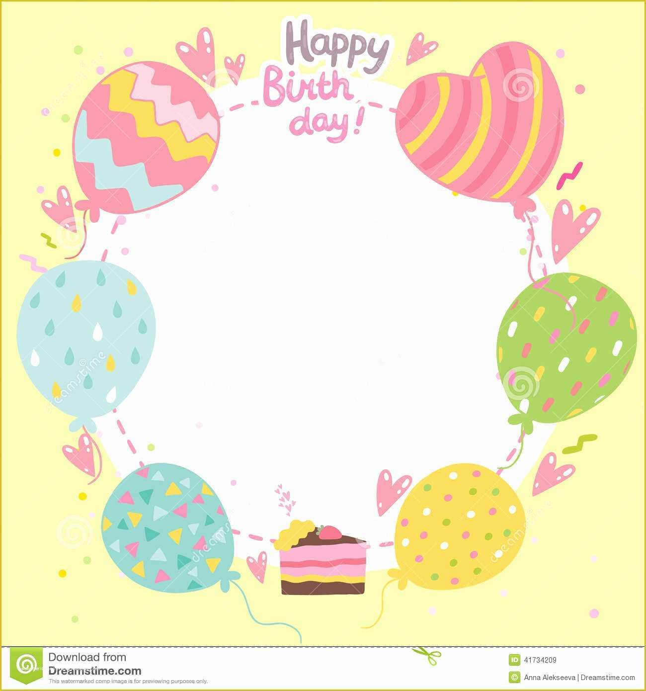 Birthday Wishes Templates Free Download Of Birthday Card Template