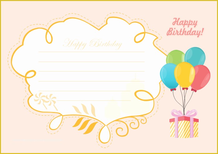 Birthday Wishes Templates Free Download Of Free Editable and Printable Birthday Card Templates