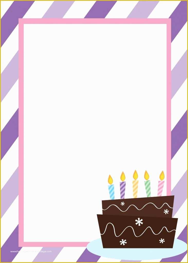 Birthday Wishes Templates Free Download Of Free Printable Birthday Invitation Templates