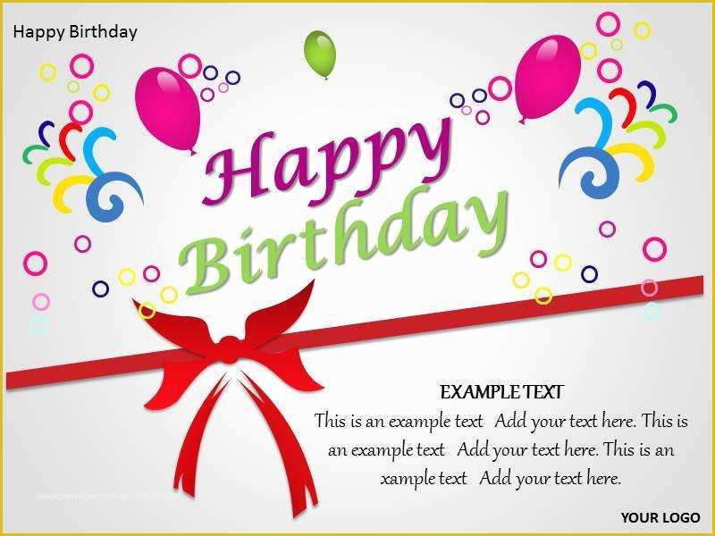 Birthday Card Template Ppt