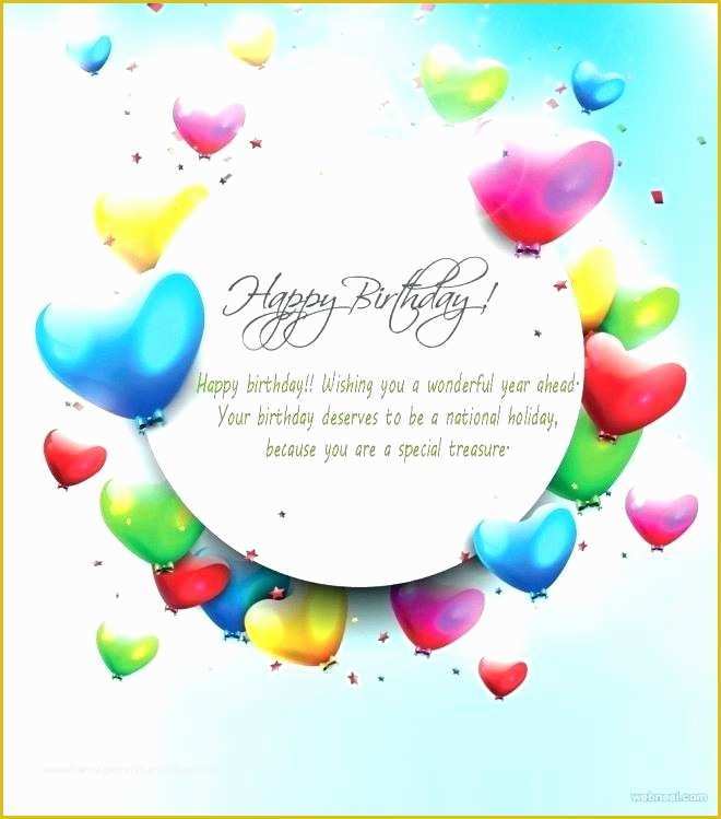 Birthday Wishes Templates Free Download Of Happy Birthday Card Template Free – Idmanado