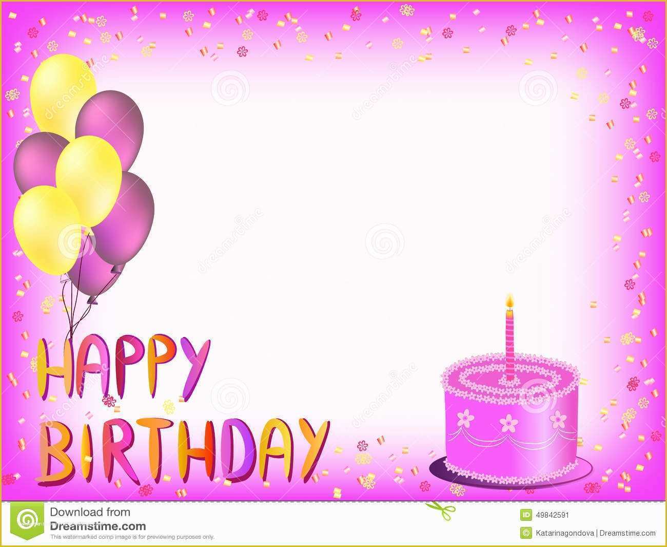 Birthday Wishes Templates Free Download Of Happy Birthday Greeting Cards for [keyword – Card Design Ideas