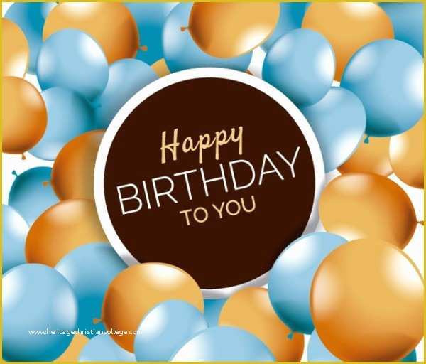 Birthday Wishes Templates Free Download Of Happy Birthday Wishes with Balloon