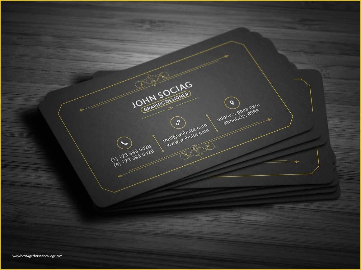 Black and Gold Business Card Templates Free Of 25 Black and Gold Business Card Templates