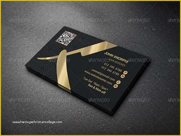 Black and Gold Business Card Templates Free Of 27 Barber Business Card Templates Pages Indesign Word