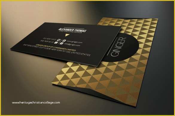 Black and Gold Business Card Templates Free Of 51 Cool Business Card Templates Word Pages Ai Psd
