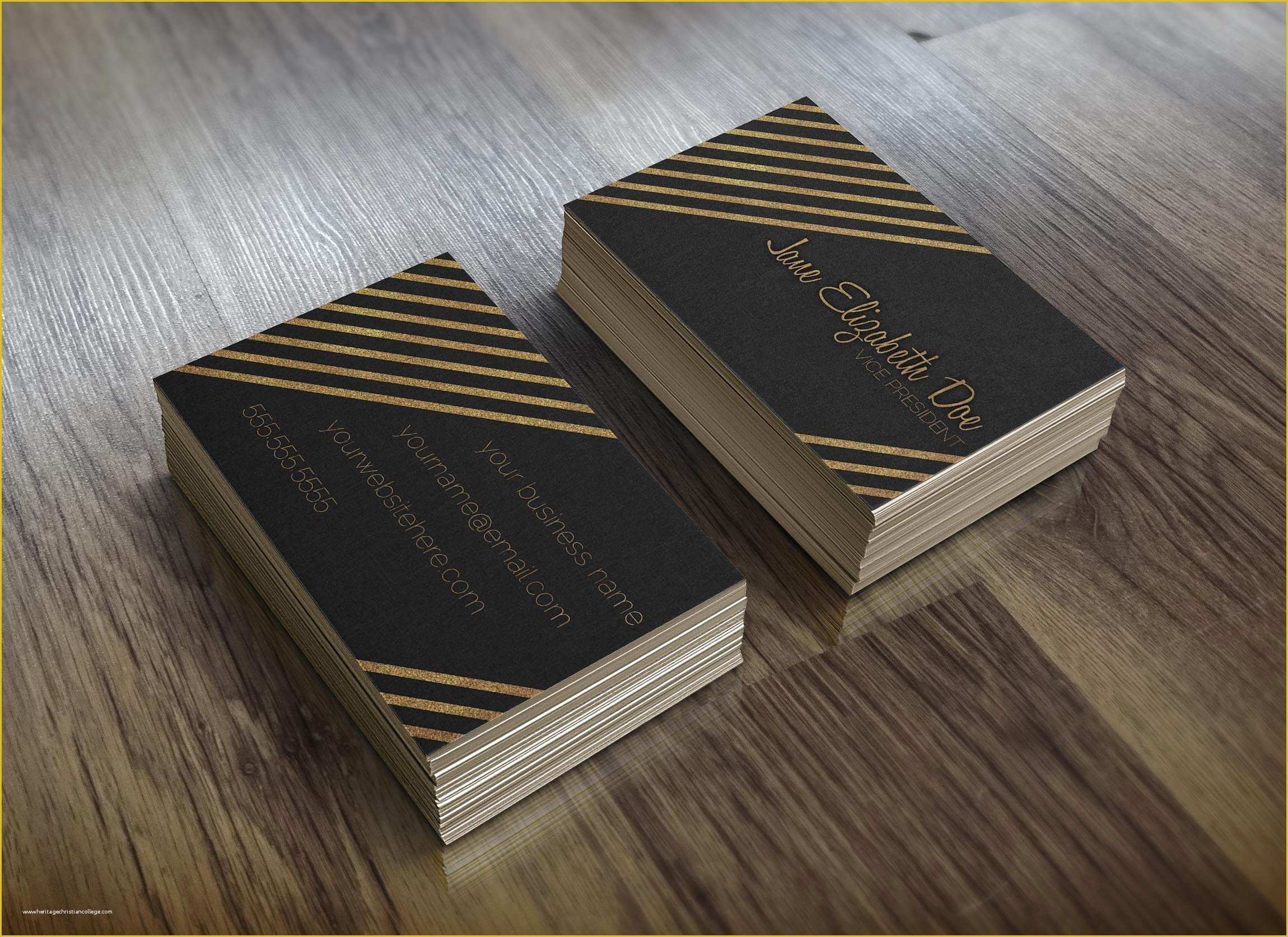 43 Black and Gold Business Card Templates Free