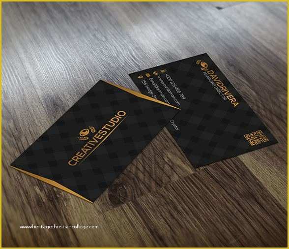 Black and Gold Business Card Templates Free Of Free Black Gold Business Card Template by Greyfoxgr On