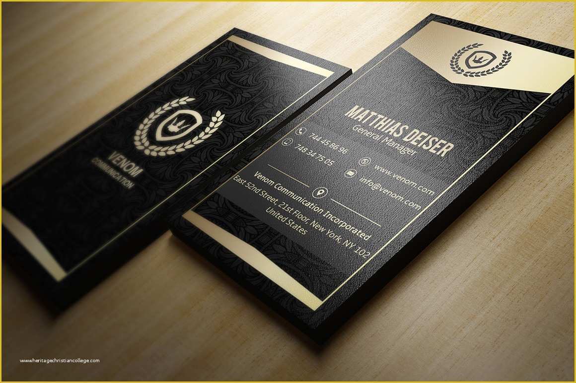 Black and Gold Business Card Templates Free Of Gold &amp; Black Business Card Template Inspiration Cardfaves
