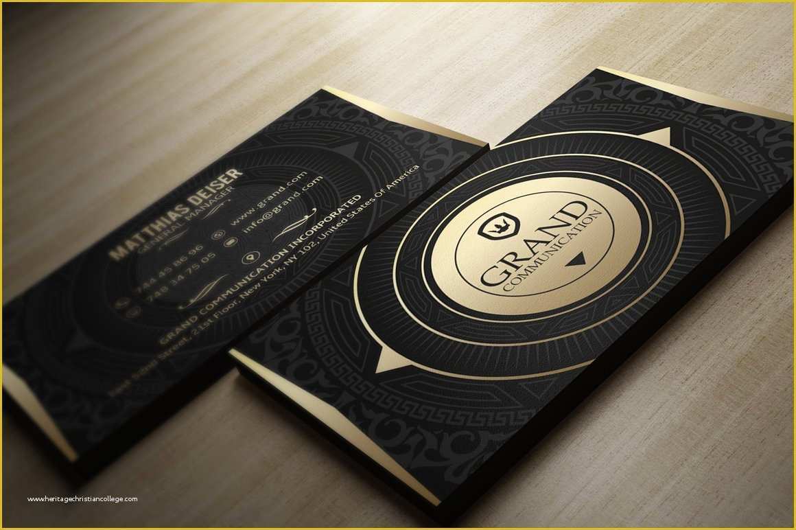 Black and Gold Business Card Templates Free Of Gold and Black Business Card Business Card Templates