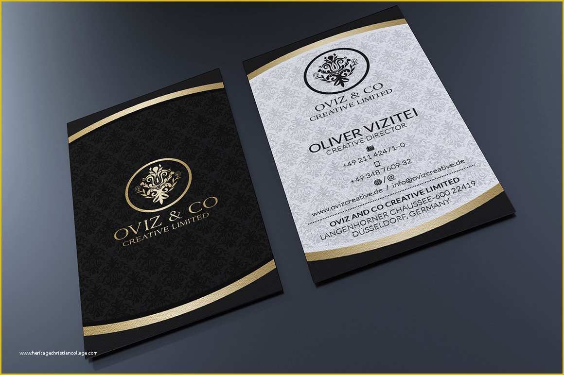 Black and Gold Business Card Templates Free Of Gold and Black Business Card Business Card Templates On