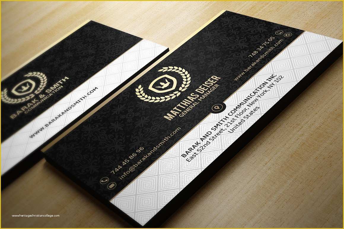 Black and Gold Business Card Templates Free Of Gold and Black Business Card Business Card Templates On