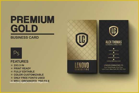 Black and Gold Business Card Templates Free Of Premium Gold and Black Business Card Business Card