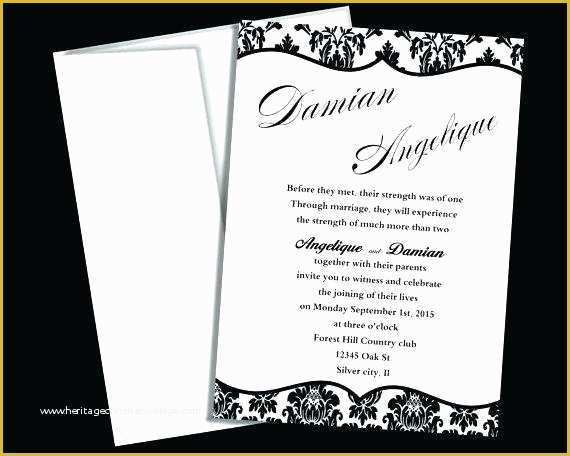 Black and White Invitation Templates Free Download Of Black and White Invitation Template Black and White