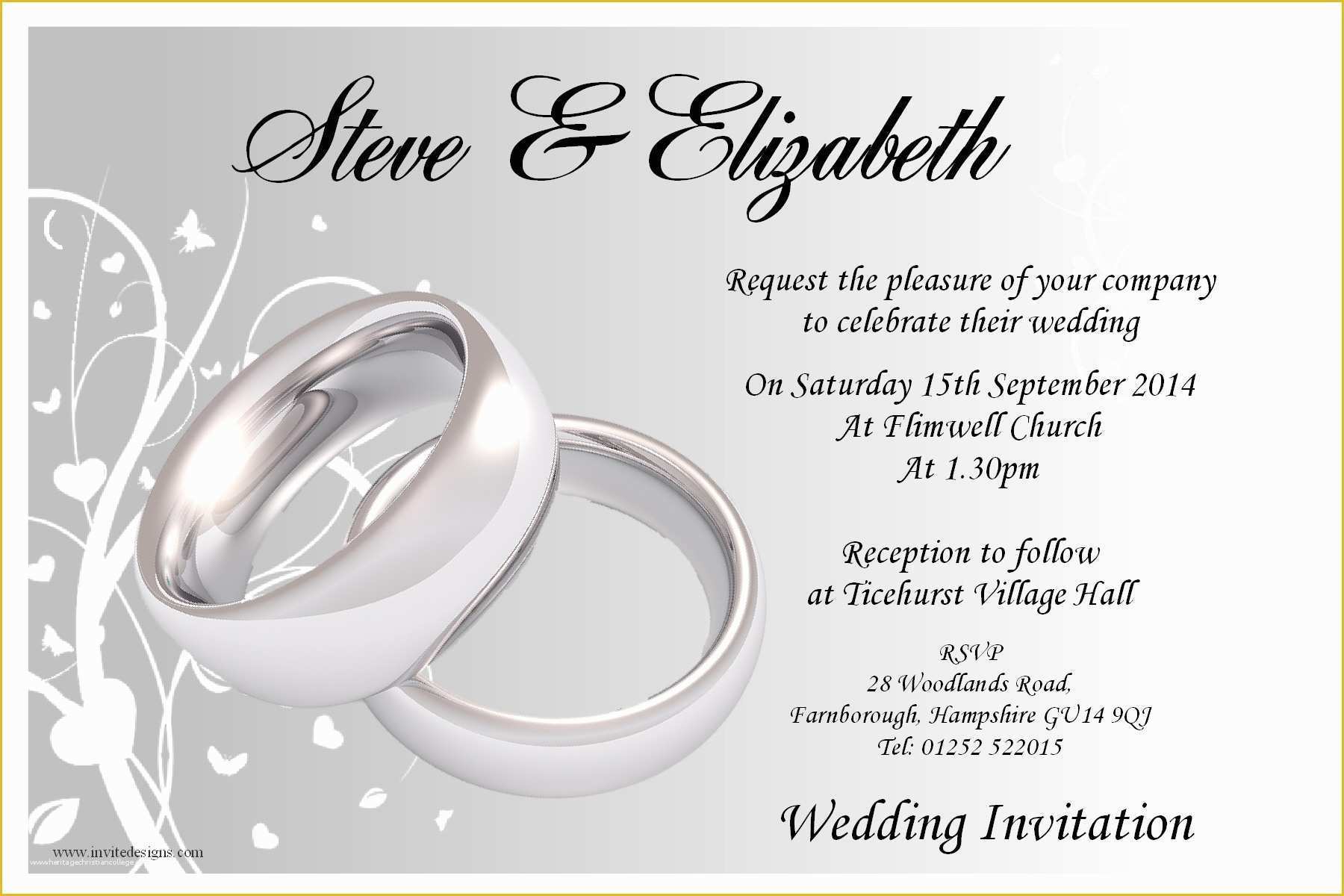 Black and White Invitation Templates Free Download Of Wedding Reception Invitation Templates Free Receipt