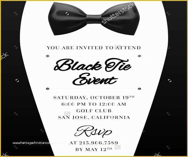 Black Tie event Invitation Free Template Of 64 Invitation Card Designs Psd Ai