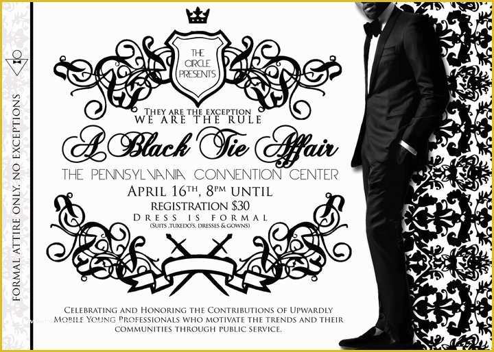 Black Tie event Invitation Free Template Of Black Tie Affair Invitations