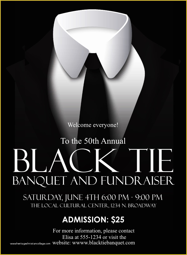 Black Tie event Invitation Free Template Of Black Tie Invitation