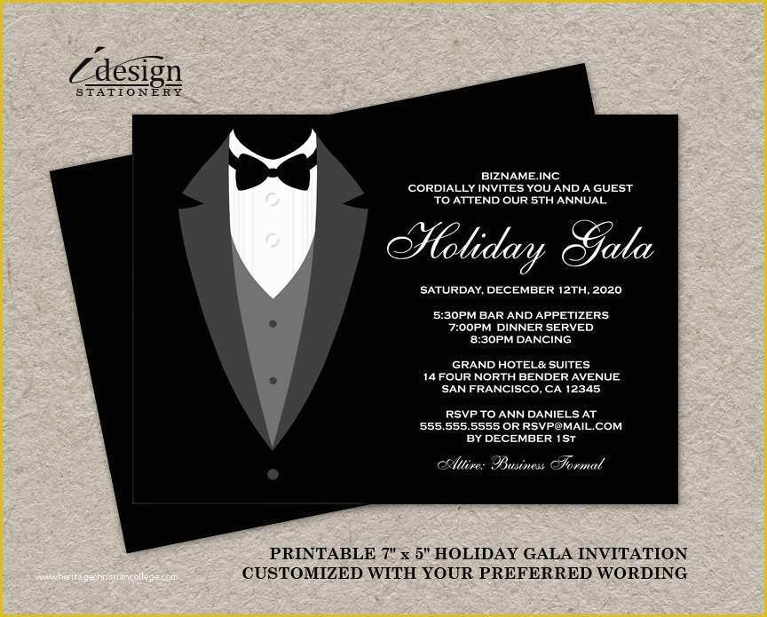 Black Tie event Invitation Free Template Of Black Tie Invitation Template Templates Resume