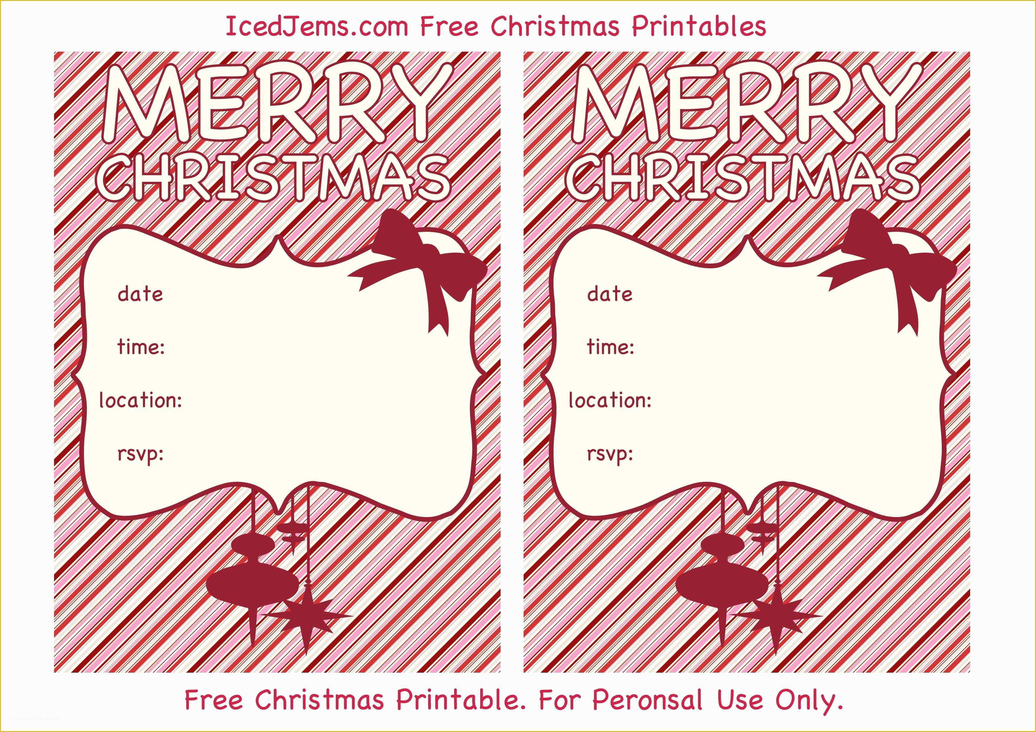 Blank Christmas Invitation Templates Free Of Blank Christmas Invitation Templates Callingallquestions