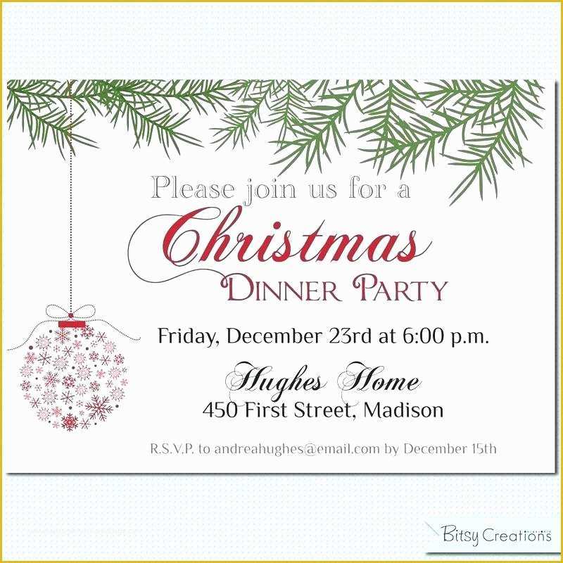 Blank Christmas Invitation Templates Free Of Blank Christmas Invitations