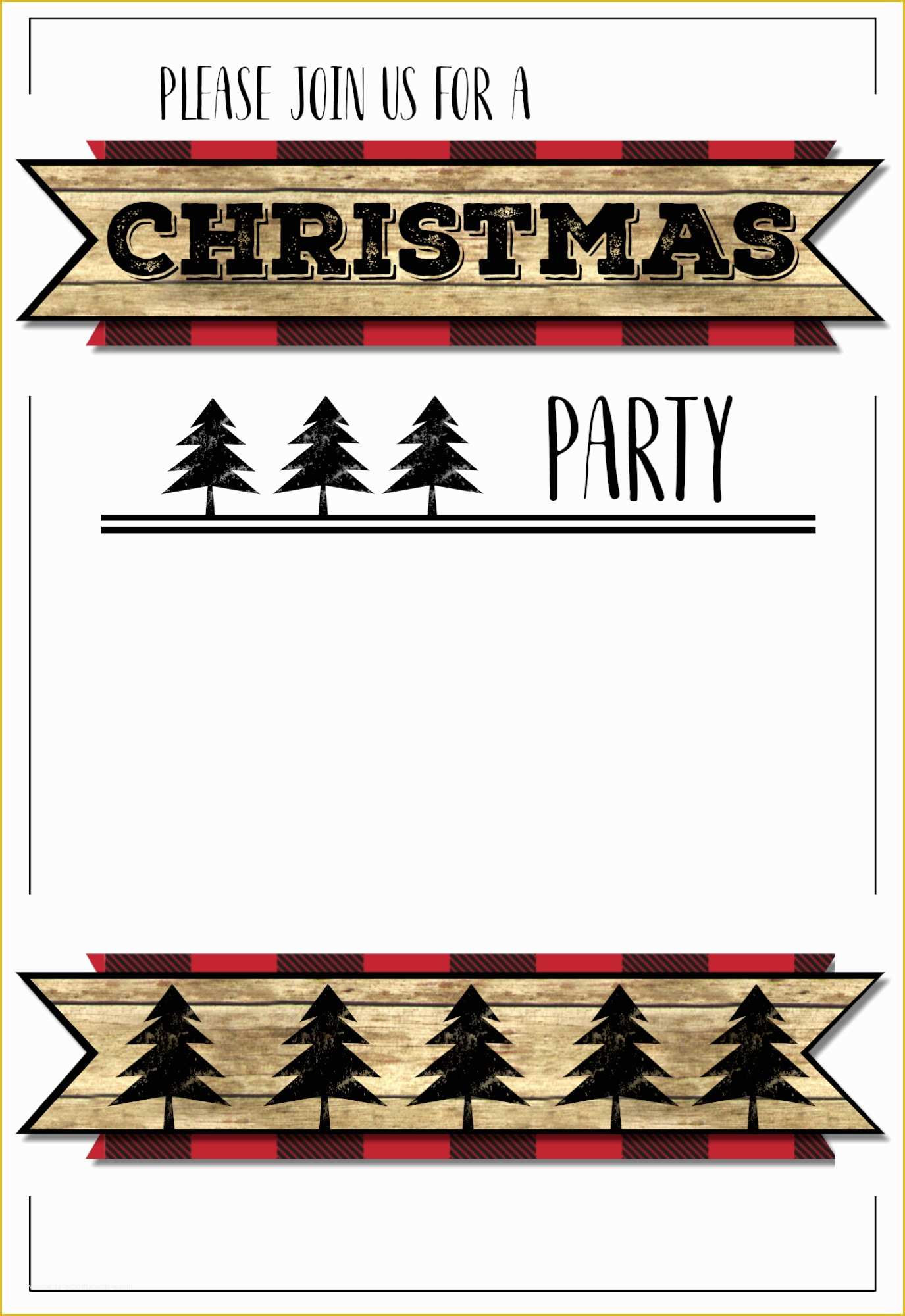 Blank Christmas Invitation Templates Free Of Christmas Party Invitation Templates Free Printable
