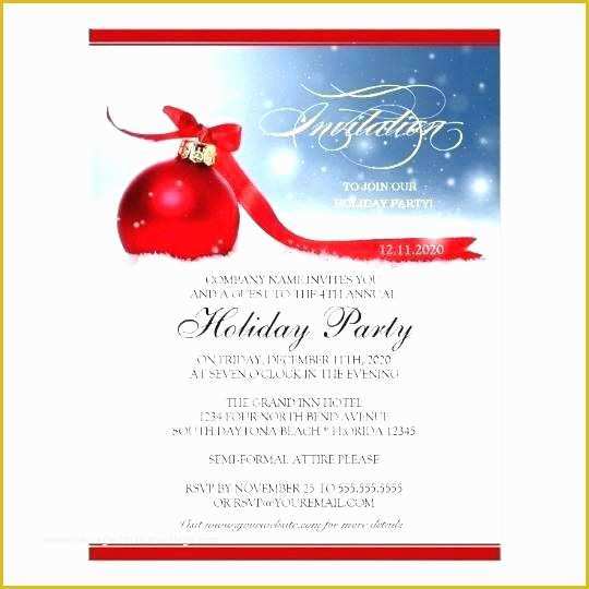 Blank Christmas Invitation Templates Free Of Holiday Party Invitation Wording Examples