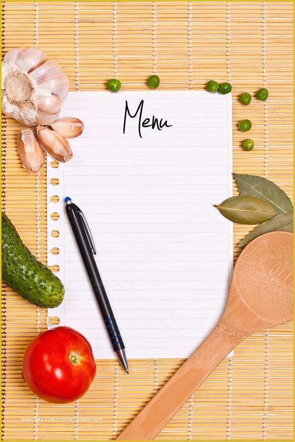 Blank Menu Template Free Pdf