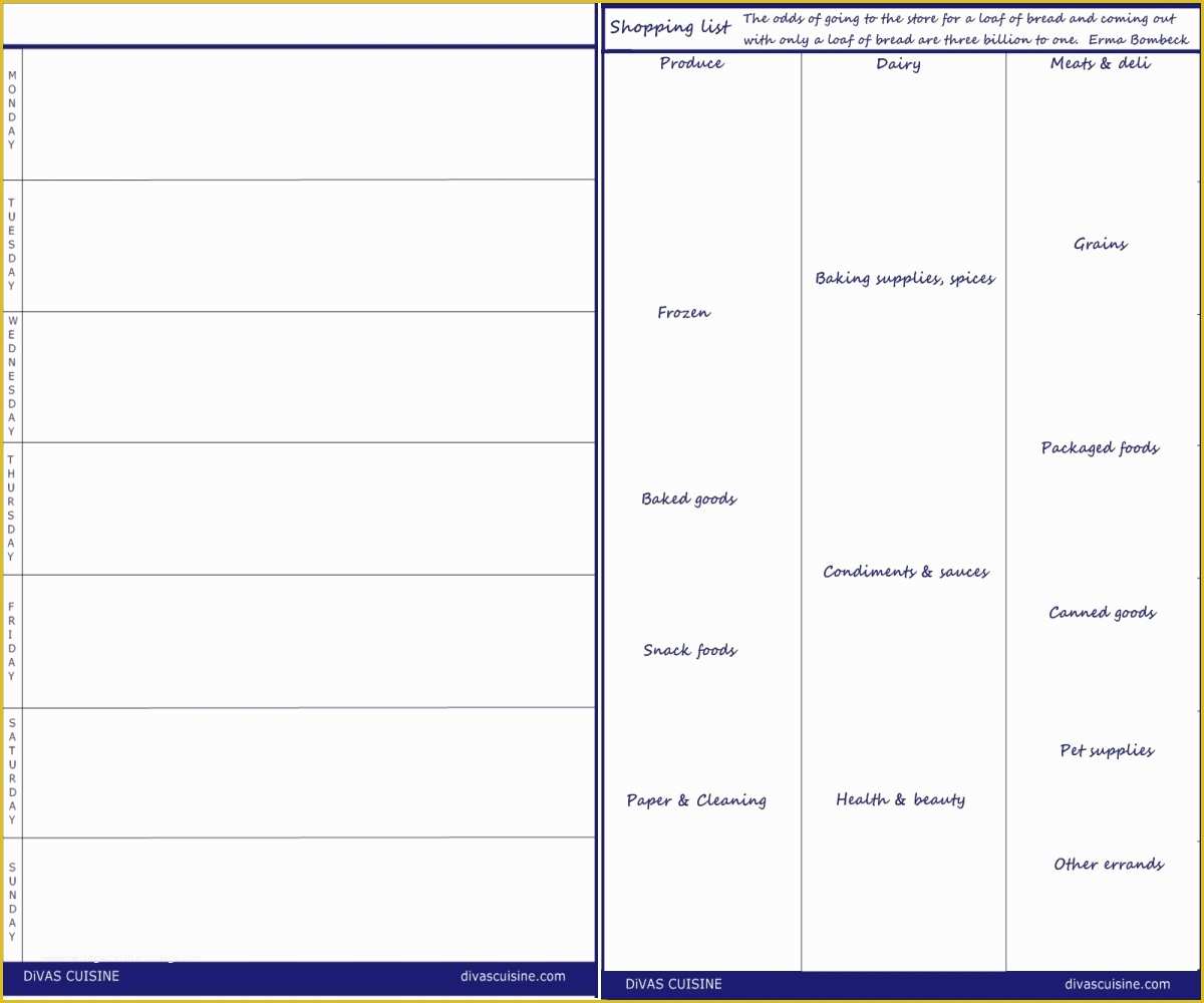 Blank Menu Template Free Of Blank Menu Template